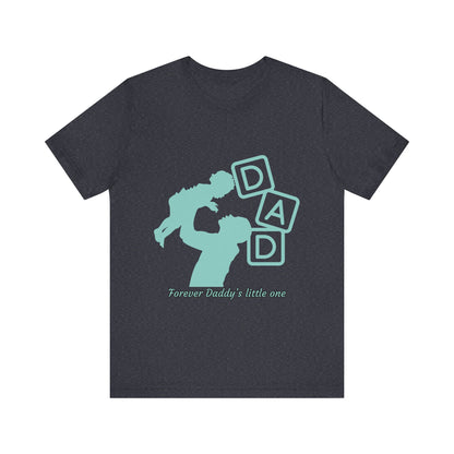 Dad and Child Love Tee, Father's Day Gift, Unisex Jersey T-Shirt, Family Bonding, Casual Wear, Forever Daddy's Little One