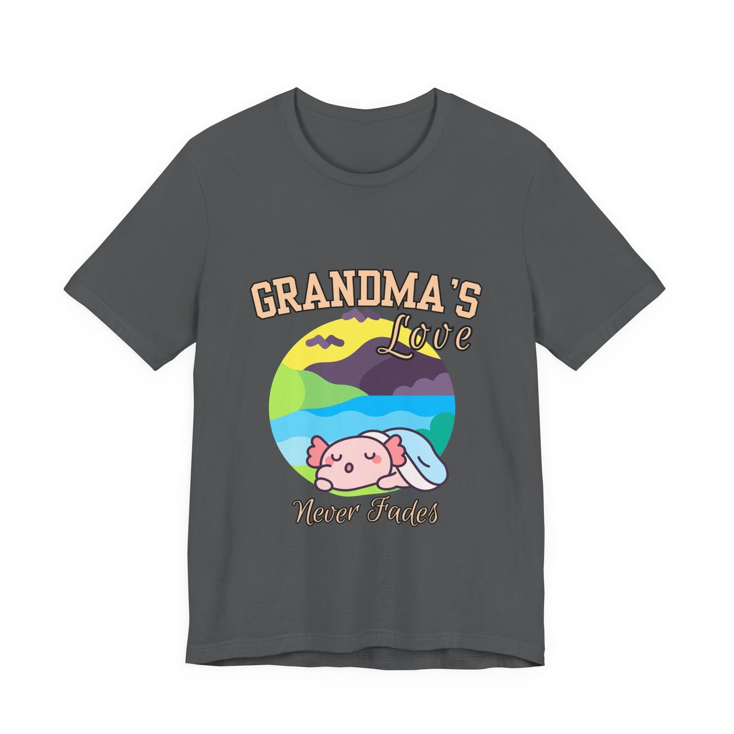 Grandma's Love Unisex Jersey Tee, Cute Gift for Grandma, Birthday Gift, Family Reunion, Comfortable Casual Tee, Heartwarming Apparel