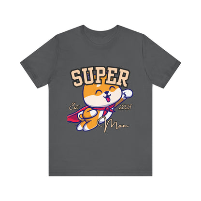 Super Hero Mom Tee, Cute Cat T-Shirt, Gift for Cat Lovers, Casual Wear, Fun Unisex Shirt, Birthday Celebration Tee
