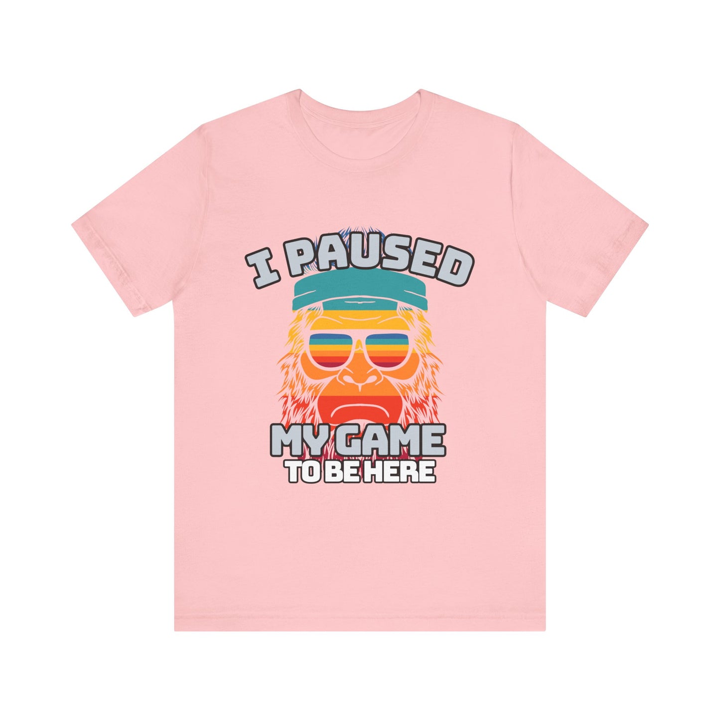 Funny Gamer Tee - I Paused My Game To Be Here, Gaming Shirt, Unisex T-Shirt, Gift for Gamers, Casual Summer Wear, Vintage Gaming Apparel