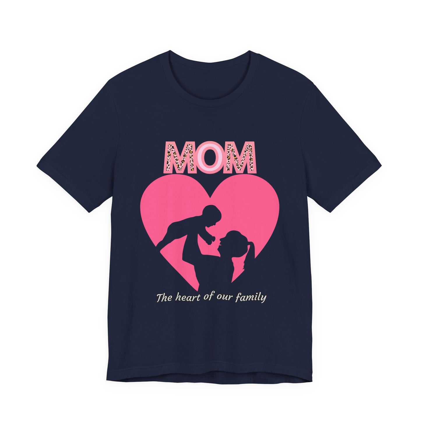 Mom Heart Unisex Tee | Gift for Mom, Mother's Day Shirt, Family Love T-Shirt, Heartwarming Apparel, Cute Mom Gift