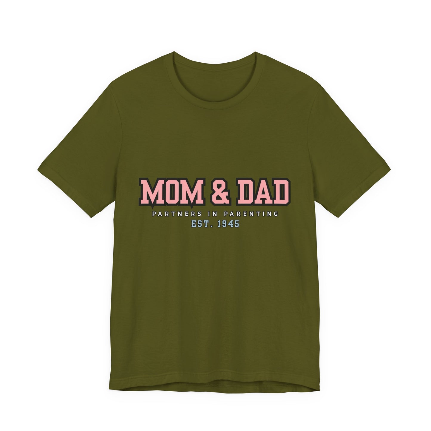 Mom & Dad Partner in Parenting Tee, Family Matching Tee, Parent T-Shirt, Gift for New Parents, Cute Family Shirt, Unisex Graphic Tee