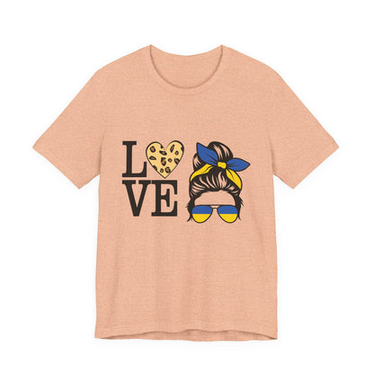 Stylish Love Graphic Tee, Casual Shirt, Gift for Her, Summer Fashion, Trendy Outfit, Valentine's Day, Birthday Gift