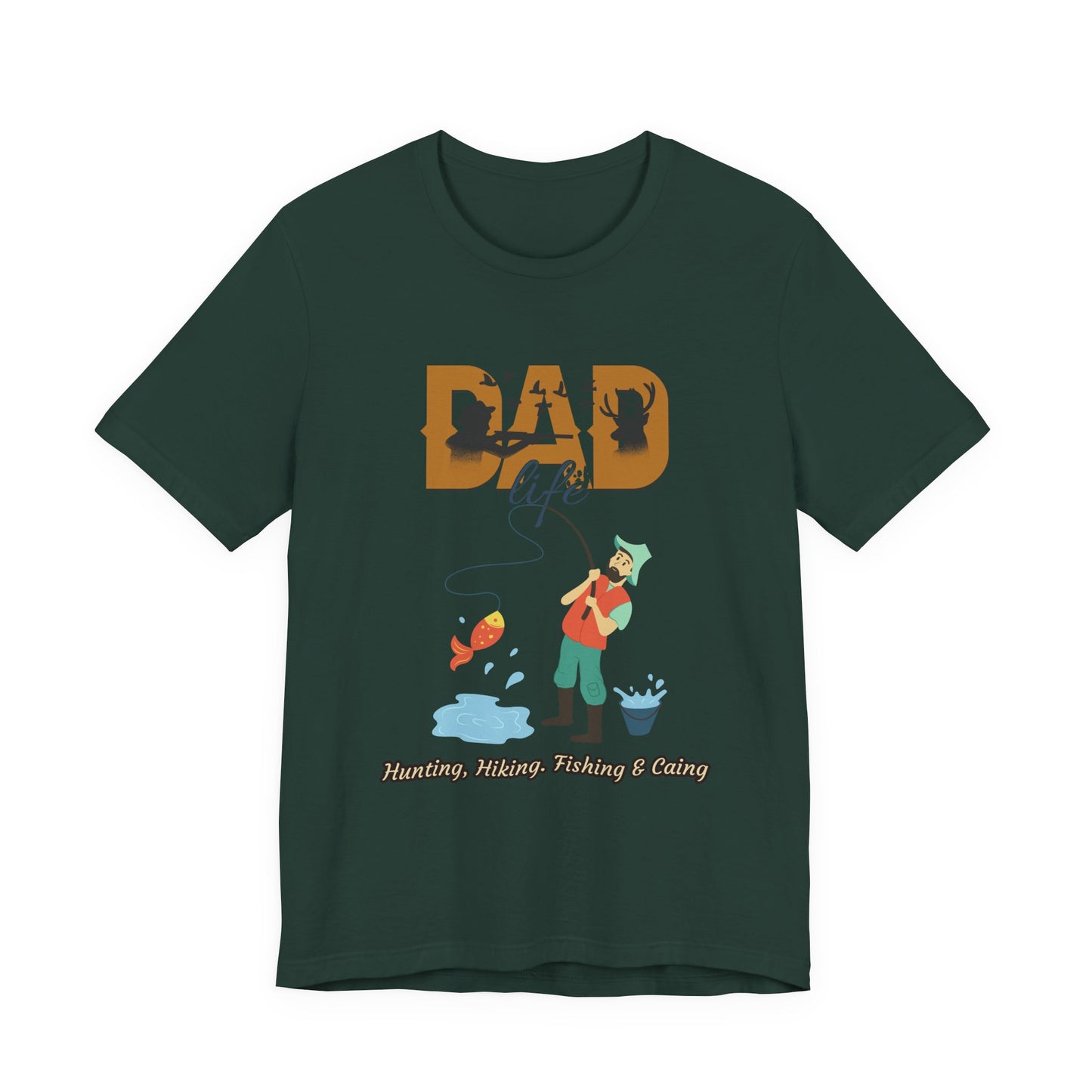 Dad Life Fishing Tee, Perfect for Fathers Day, Outdoor Adventures, Casual Wear, Gift for Dads, Fishing Enthusiasts