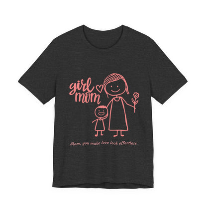 Mom Love Graphic Tee - Cute Mother's Day Gift, Family T-Shirt, Gift for Mom, Cute Apparel, Unisex Shirt
