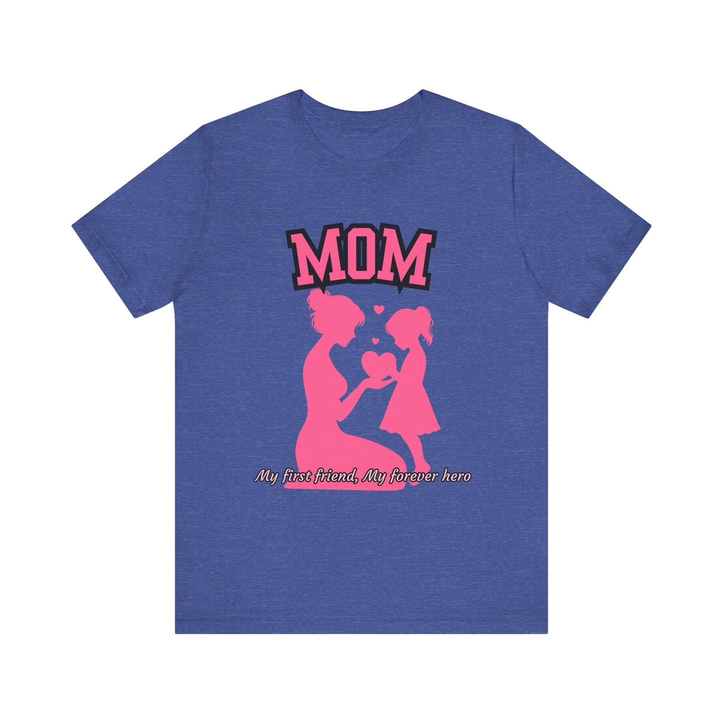 Mom and Daughter Love Tee | Unisex Jersey T-shirt for Mother's Day, Birthday Gift, Family Outing, Casual Wear, Heartwarming Gift
