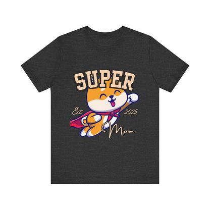 Super Hero Mom Tee, Cute Cat T-Shirt, Gift for Cat Lovers, Casual Wear, Fun Unisex Shirt, Birthday Celebration Tee
