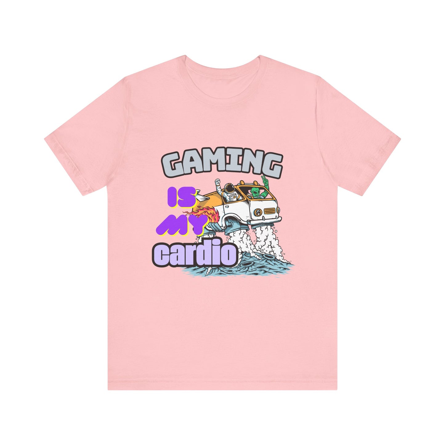 Gaming Is My Cardio Tee, Unisex Graphic T-Shirt for Gamers, Funny Gift for Birthdays, Casual Wear, Unique Gamer Apparel