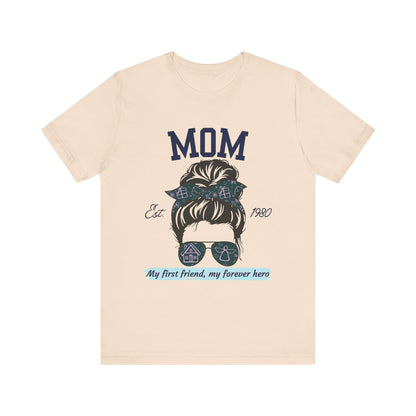 Mom Life Unisex Tee - Est. 1980, Gift for New Moms, Birthday Gift, Casual Wear, Mother's Day Shirt, Trendy Graphic T-Shirt