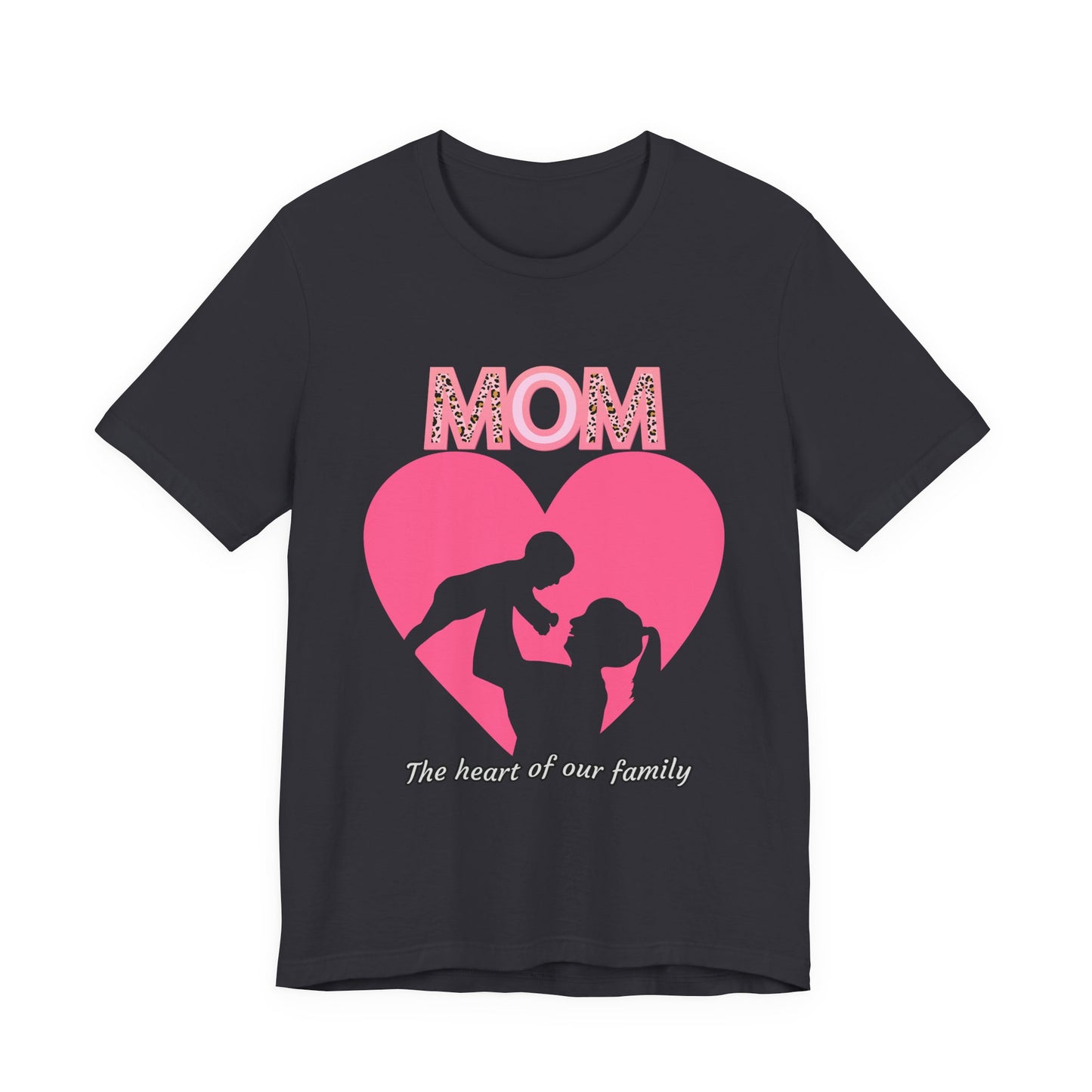 Mom Heart Unisex Tee | Gift for Mom, Mother's Day Shirt, Family Love T-Shirt, Heartwarming Apparel, Cute Mom Gift