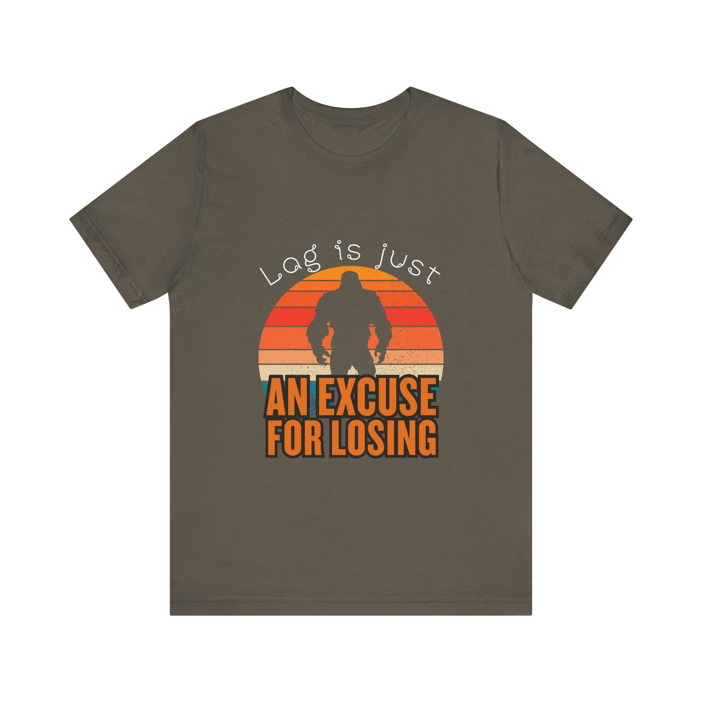 Funny Gaming Tee - 'Lag is Just An Excuse for Losing' Unisex Jersey Short Sleeve Tee, Gamer Gift, Casual Wear, Online Gaming, Quirky