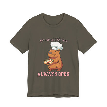 Grandma's Kitchen Unisex Tee | Cute Chef Shirt | Ideal Gift for Food Lovers, Family Gatherings, Birthdays, Home Cooks, Casual Wear