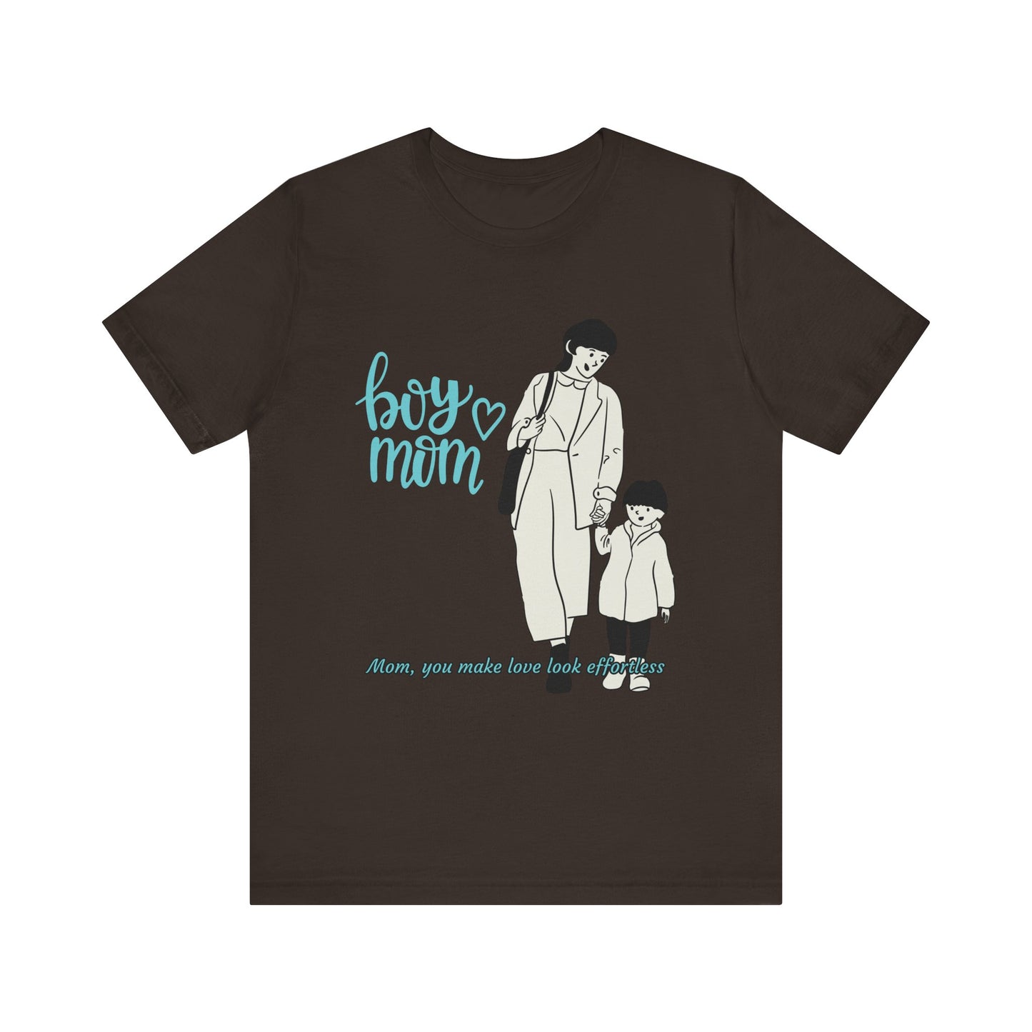 Boy Mom Short Sleeve Tee - Perfect Gifts for Mothers, Cute Family Outfits, Mom's Night Out, Mother's Day Apparel, Casual Everyday Wear