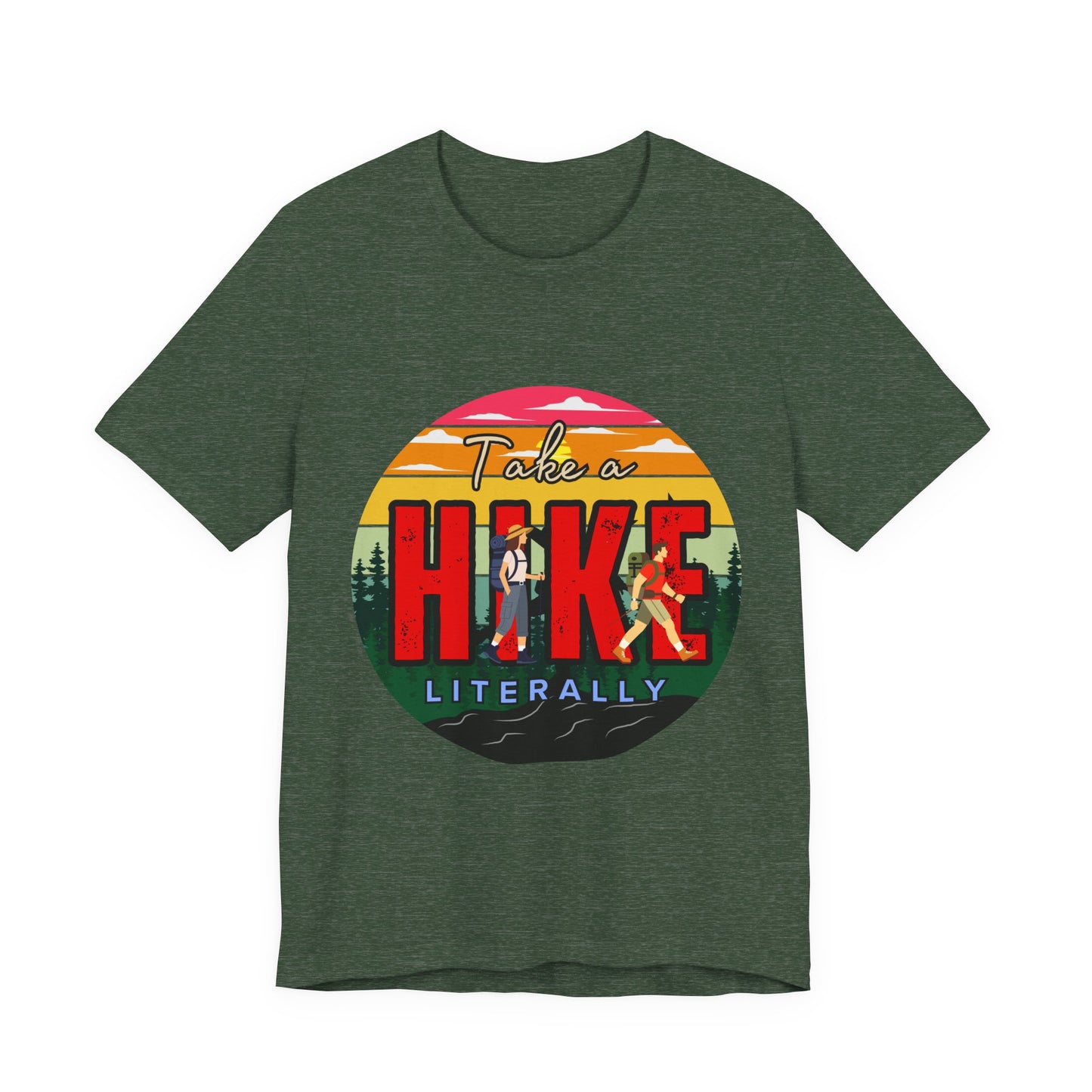 Take a Hike Shortsleeve Tee | Hiking Gift T-Shirt, Nature Lover Apparel, Outdoor Adventure Top, Summer Style, Funny Wilderness Shirt
