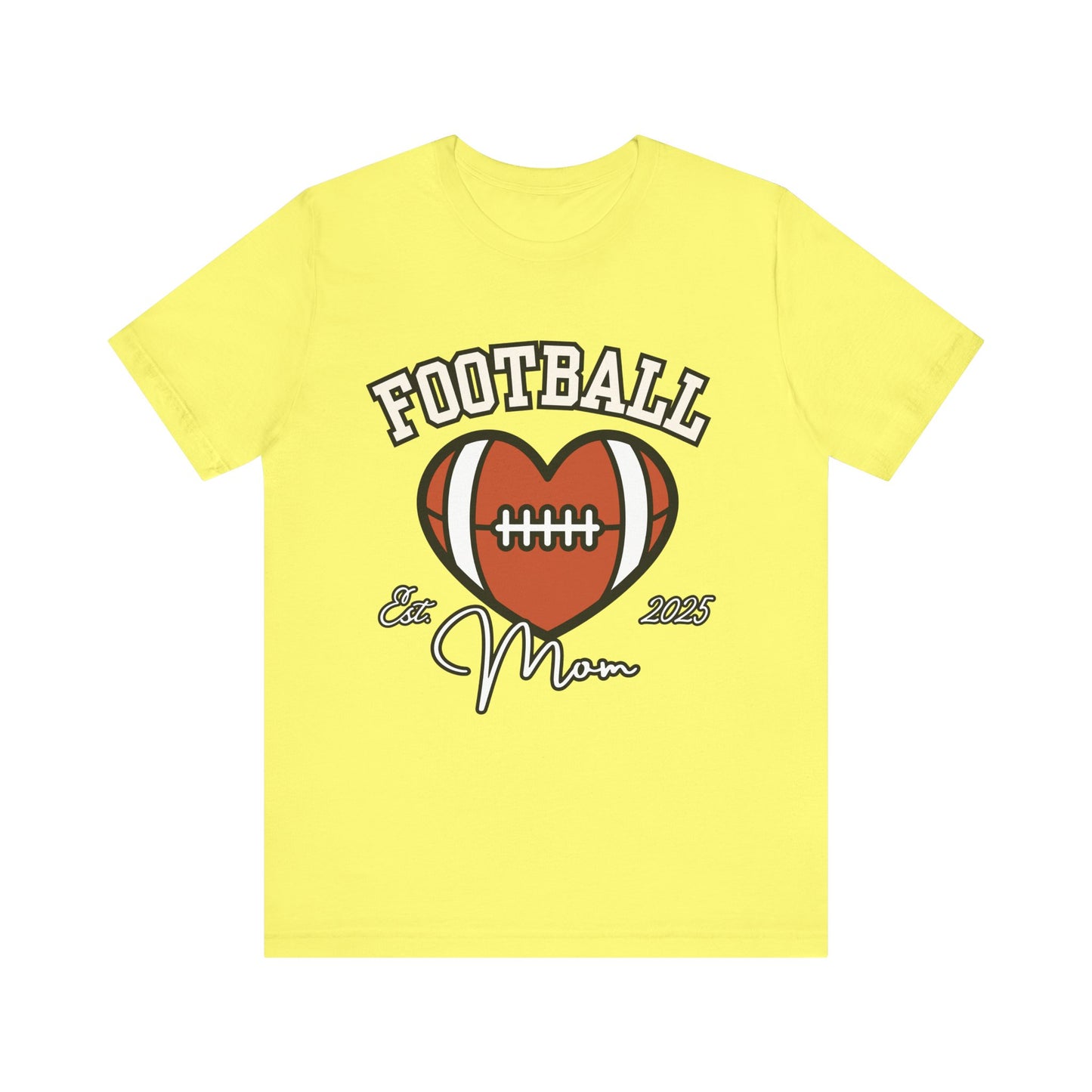 Football Heart Mom Tee, Gift for Sports Moms, Unisex Football Shirt, Casual Daywear, Game Day Outfit, Football Fan Gift