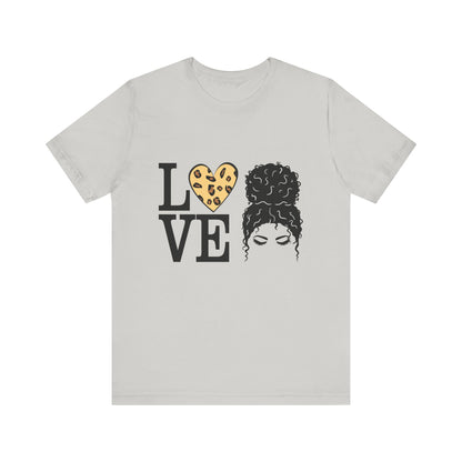 Love Print Girl Tee, Cute Gift for Dates, Casual Everyday Wear, Valentine's Day Top, Unique Fashion Statement for Ladies