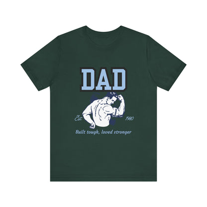 DAD Strong Unisex Jersey Tee, Father's Day Gift, Dad Humor Shirt, Comfortable Casual Top, Birthday Gift Tee, Everyday Wear