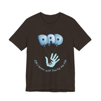 Dad Balloon Tee, Father’s Day Gift, Unisex T-Shirt, Birthday Present, Love for Dad, Family Celebration Apparel