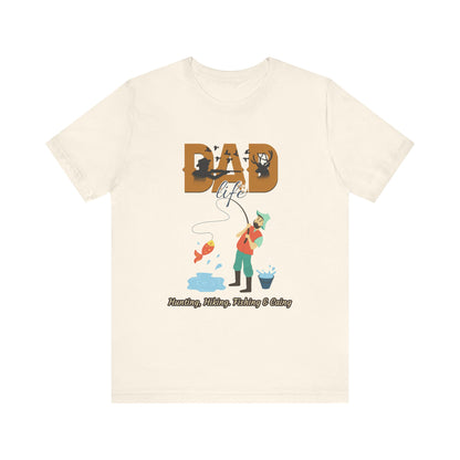 Dad Life Fishing Tee, Perfect for Fathers Day, Outdoor Adventures, Casual Wear, Gift for Dads, Fishing Enthusiasts