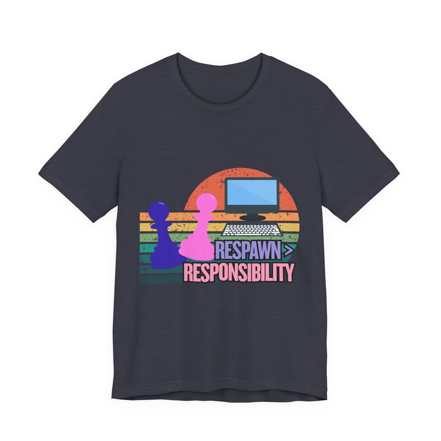 Retro Gaming Tee - Respawn Responsibility T-Shirt for Gamers, Unisex Short Sleeve Jersey, Fun Gift for Birthdays, Holidays, Casual [...]
