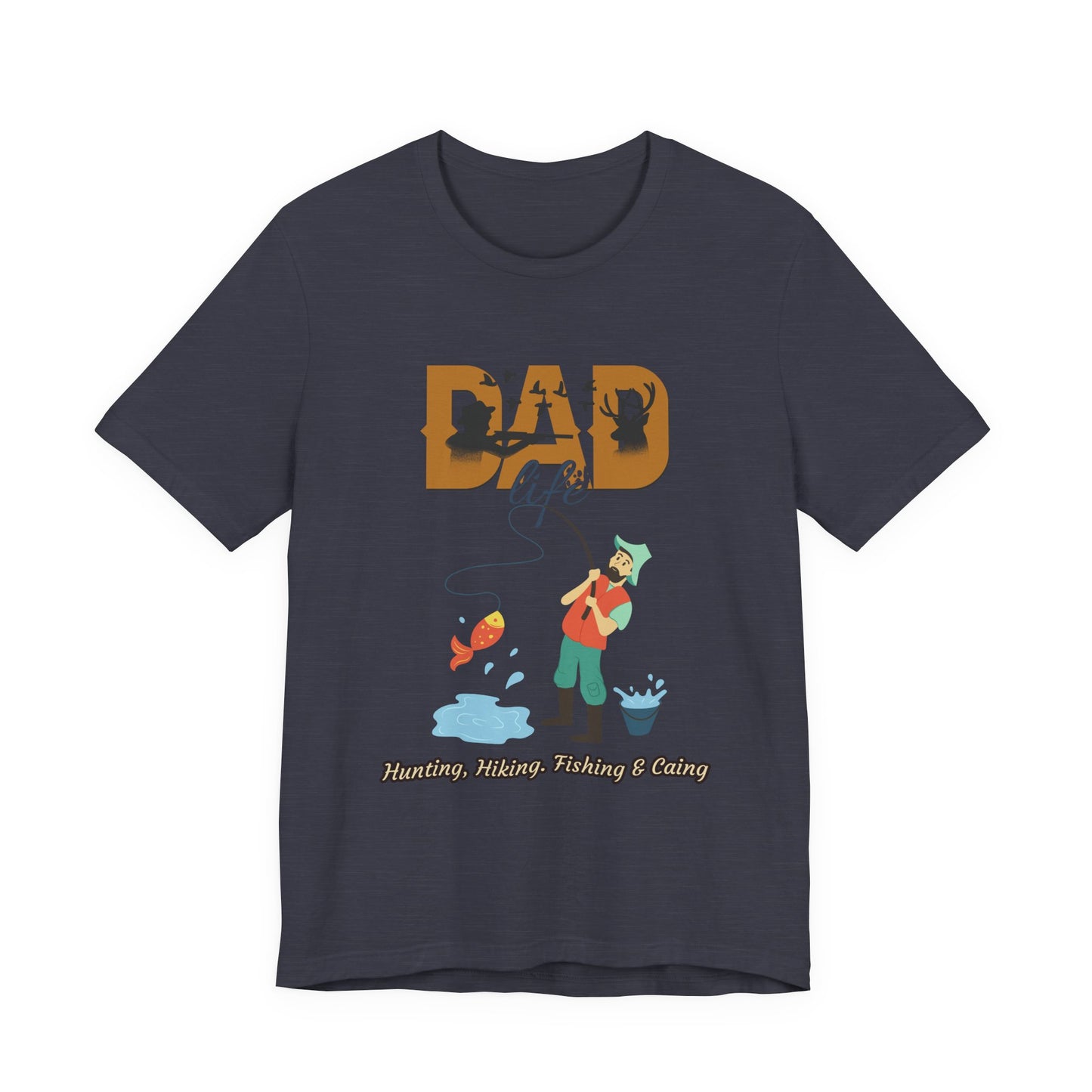Dad Life Fishing Tee, Perfect for Fathers Day, Outdoor Adventures, Casual Wear, Gift for Dads, Fishing Enthusiasts