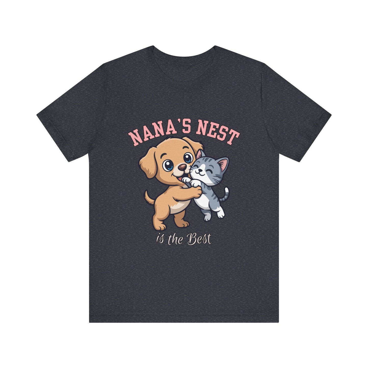 Nana's Nest Pets Unisex Tee, Cute Pet Lover T-Shirt, Gift for Dog and Cat Lovers, Family Reunion Shirt, Birthday Gift Idea