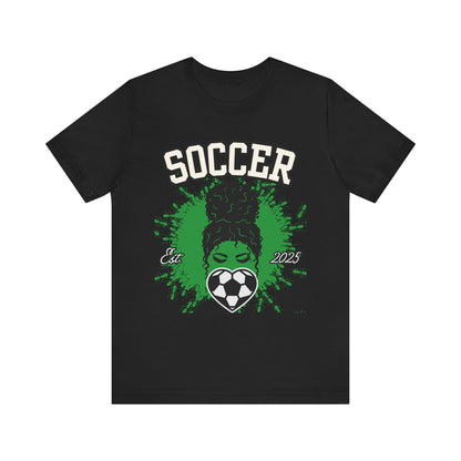 Soccer Queen Graphic Tee, Perfect for Game Day, Sports Lover Gift, Unisex Short Sleeve Tee, Soccer Mom Shirt, Athlete Apparel