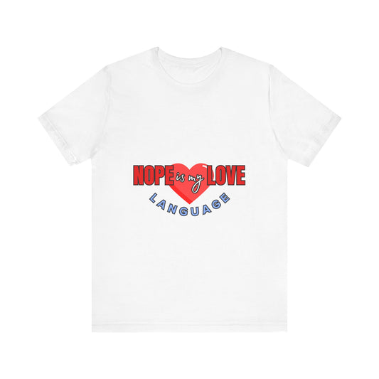 Love Language Tee | Heart Graphic Unisex Shirt, Funny Couples Gift, Valentine's Day Apparel, Cute Graphic Tee, Love Shirt