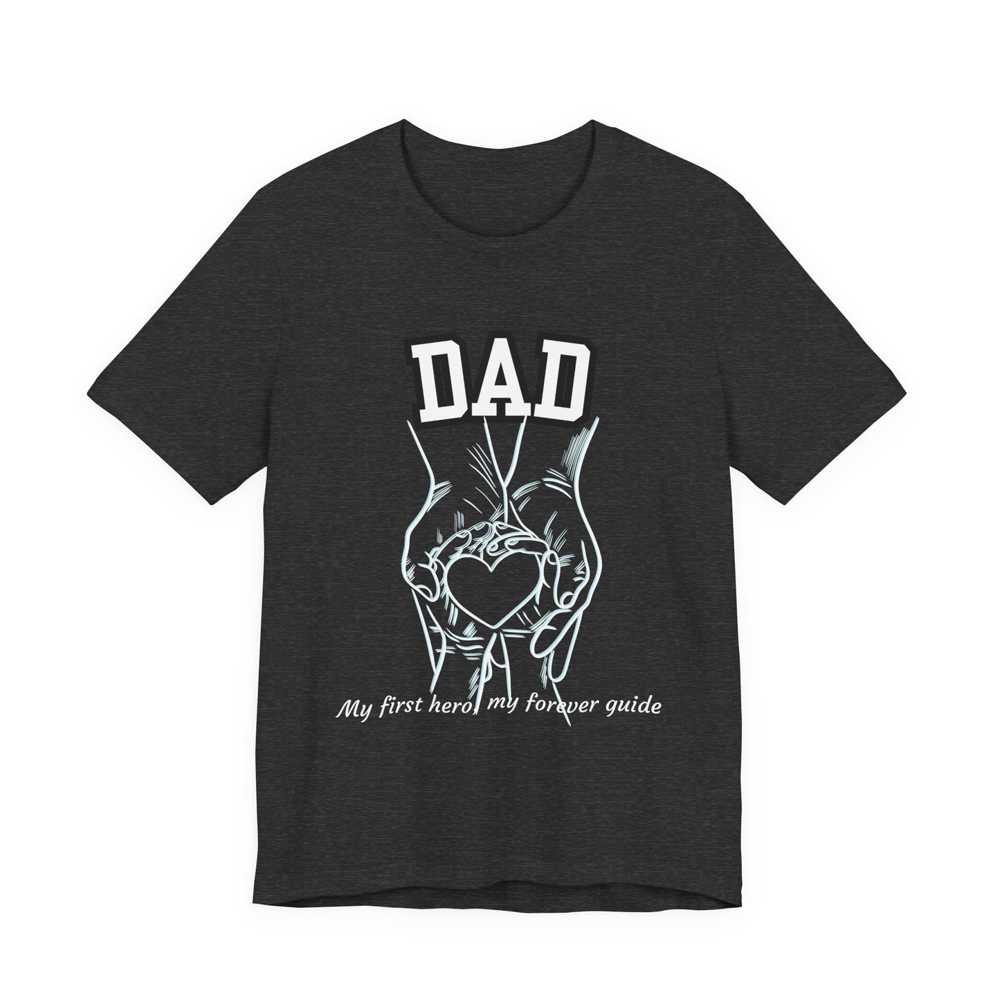 Heartfelt Dad's Love Tee, Gift for Dad, Unisex Tee with Heart Design, Birthday Gift, Casual Wear