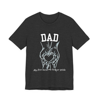 Heartfelt Dad's Love Tee, Gift for Dad, Unisex Tee with Heart Design, Birthday Gift, Casual Wear