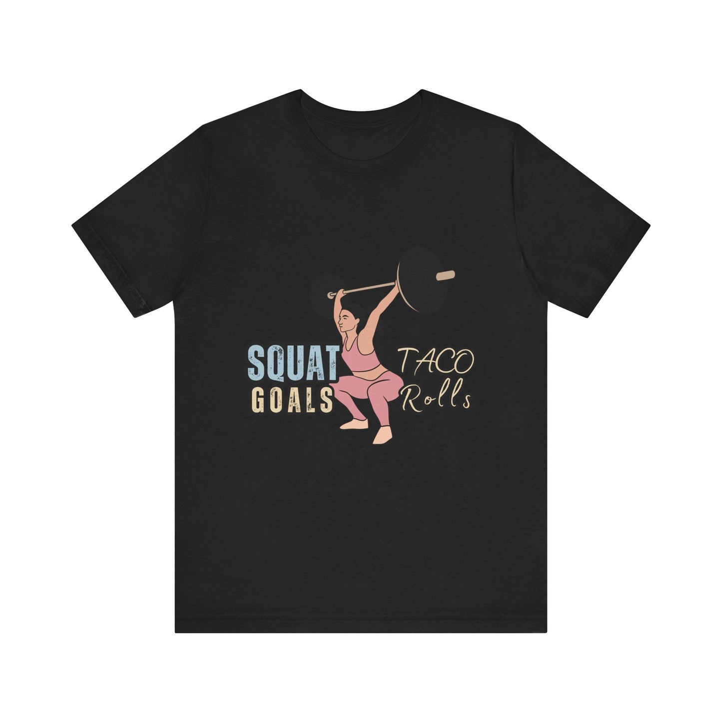 Squat Goals Unisex Jersey Tee, Funny Workout Shirt, Fitness Gift, Gym Apparel, Weightlifting Top, Motivational Tee