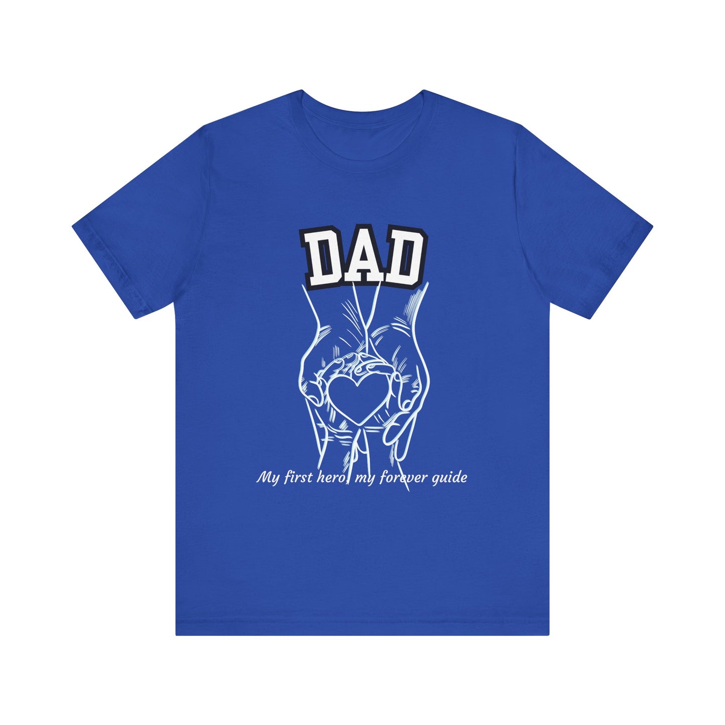Heartfelt Dad's Love Tee, Gift for Dad, Unisex Tee with Heart Design, Birthday Gift, Casual Wear