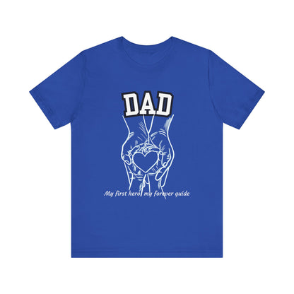Heartfelt Dad's Love Tee, Gift for Dad, Unisex Tee with Heart Design, Birthday Gift, Casual Wear