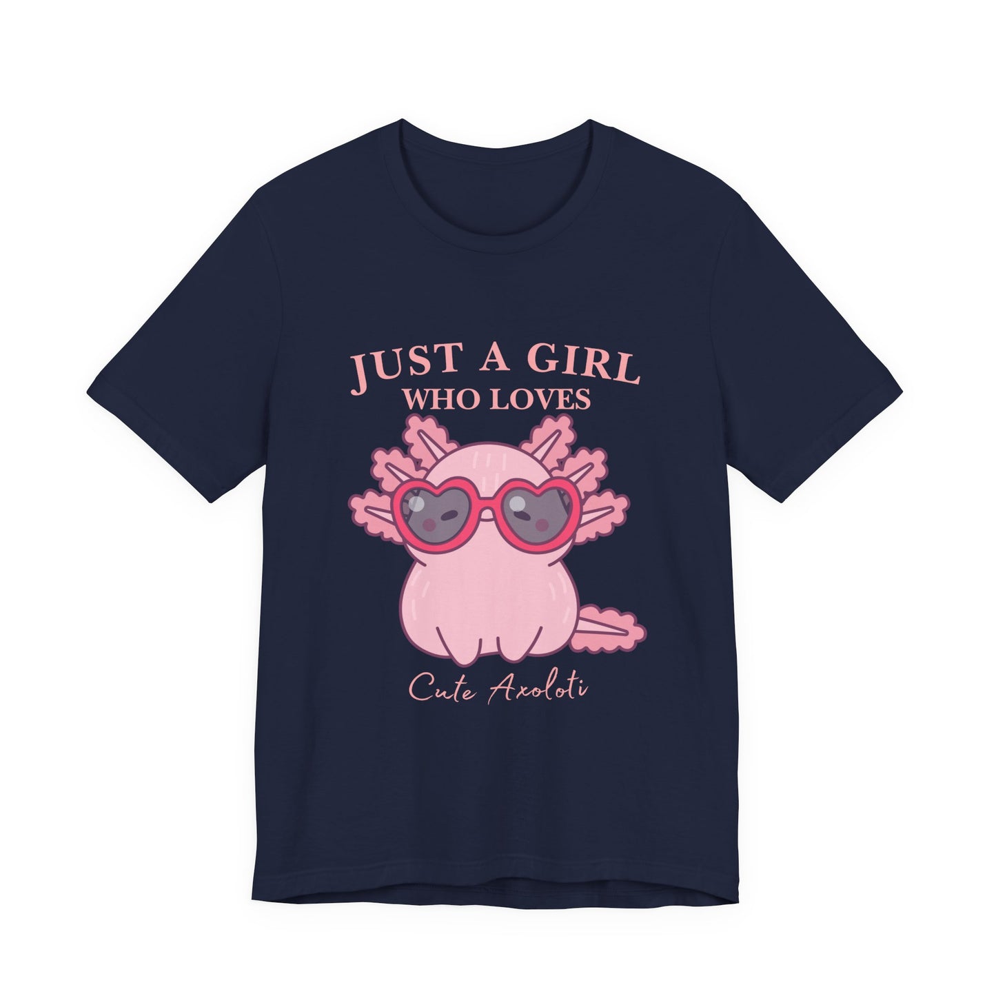 Cute Axolotl Tee for Girls, Just a Girl Who Loves, Unisex Jersey T-Shirt, Animal Lover Gift, Casual Summer Shirt, Adorable Graphic [...]