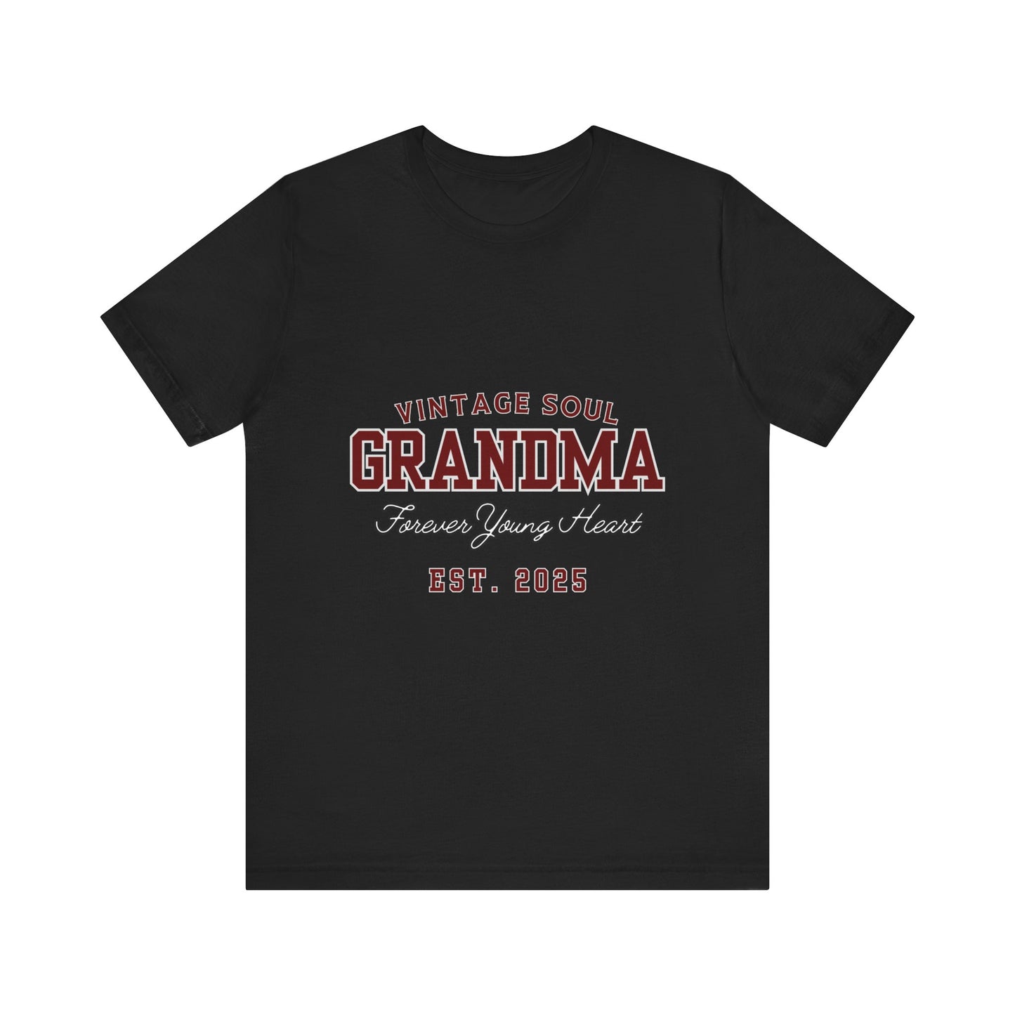 Vintage Soul Grandma Tee - Forever Young Heart, Birthday Gift, Family Reunion, Mothers Day Gift, Cute Grandma Shirt