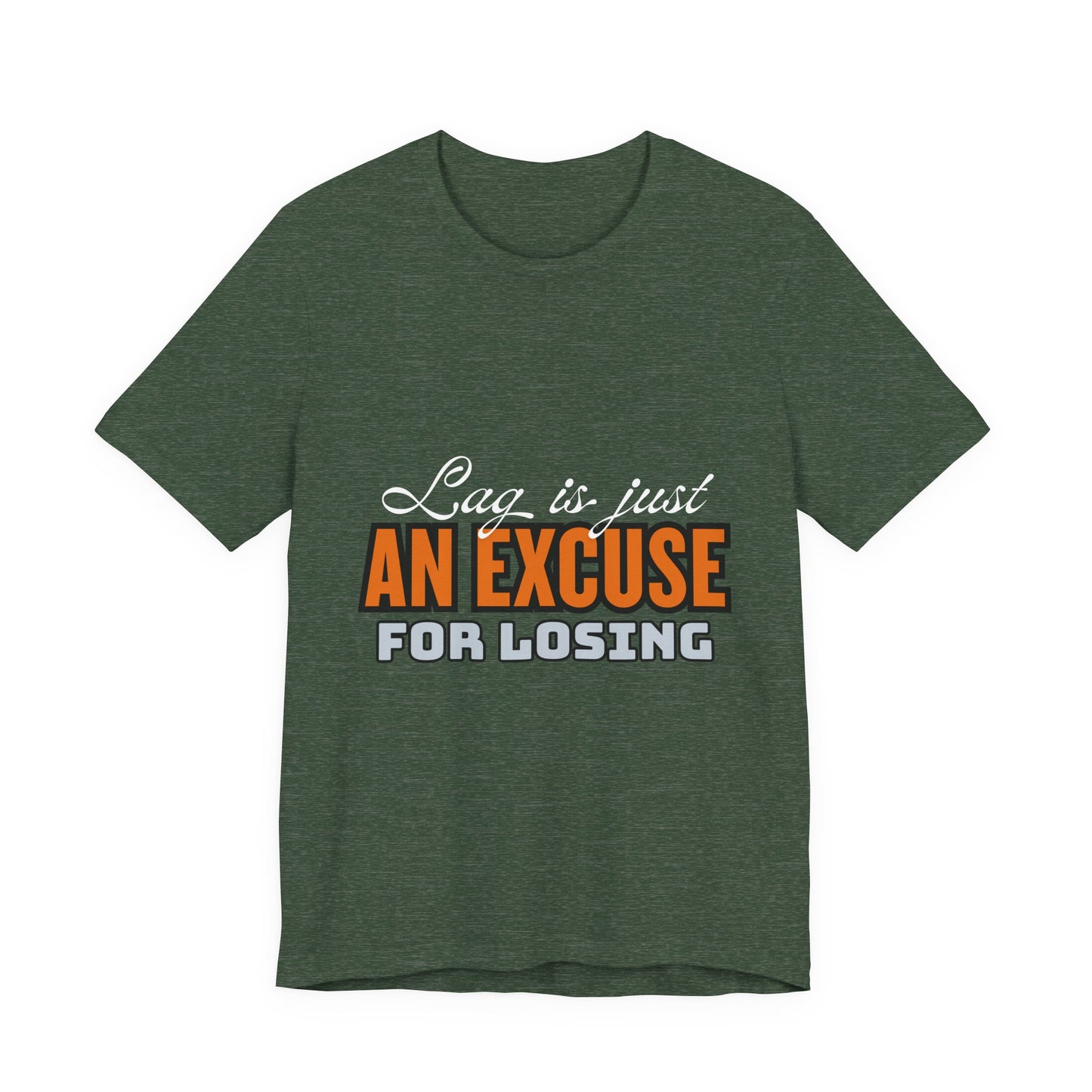 Motivational Fitness Tee, Unisex Jersey Short Sleeve Tee - 'Laziness is just an excuse for losing', Workout Apparel, Gym Shirt, Gift [...]