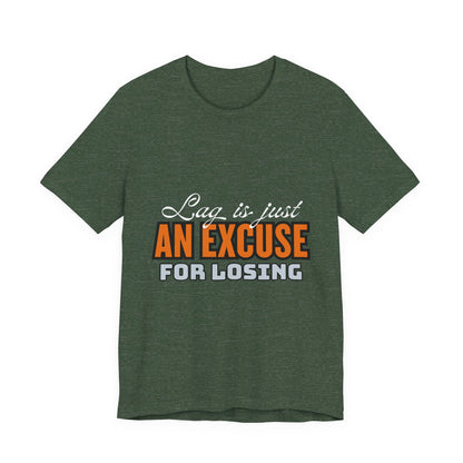 Motivational Fitness Tee, Unisex Jersey Short Sleeve Tee - 'Laziness is just an excuse for losing', Workout Apparel, Gym Shirt, Gift [...]