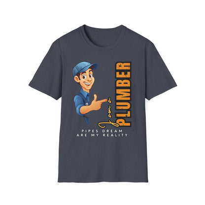 Plumber RealityT-Shirt, Funny Plumbing Tee, Gift for Plumbers, Casual Work Shirt, Father's Day Gift, Home Repair Humor