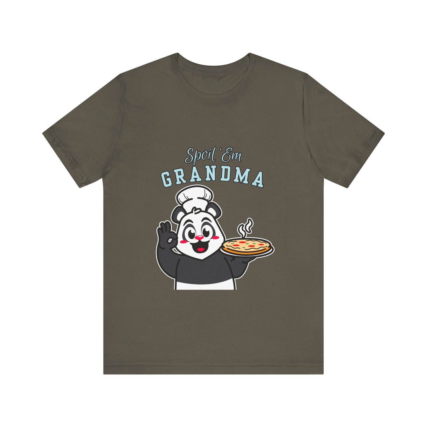 Cute Grandma Cooking Tee, Fun Family Gift, Unisex T-Shirt, Cute Chef Panda Design, Birthday, Mother's Day, Casual Wear