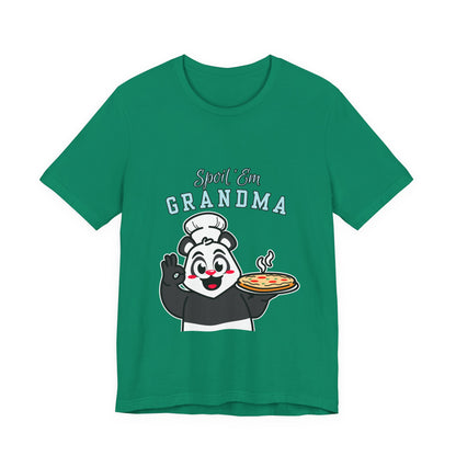 Cute Grandma Cooking Tee, Fun Family Gift, Unisex T-Shirt, Cute Chef Panda Design, Birthday, Mother's Day, Casual Wear