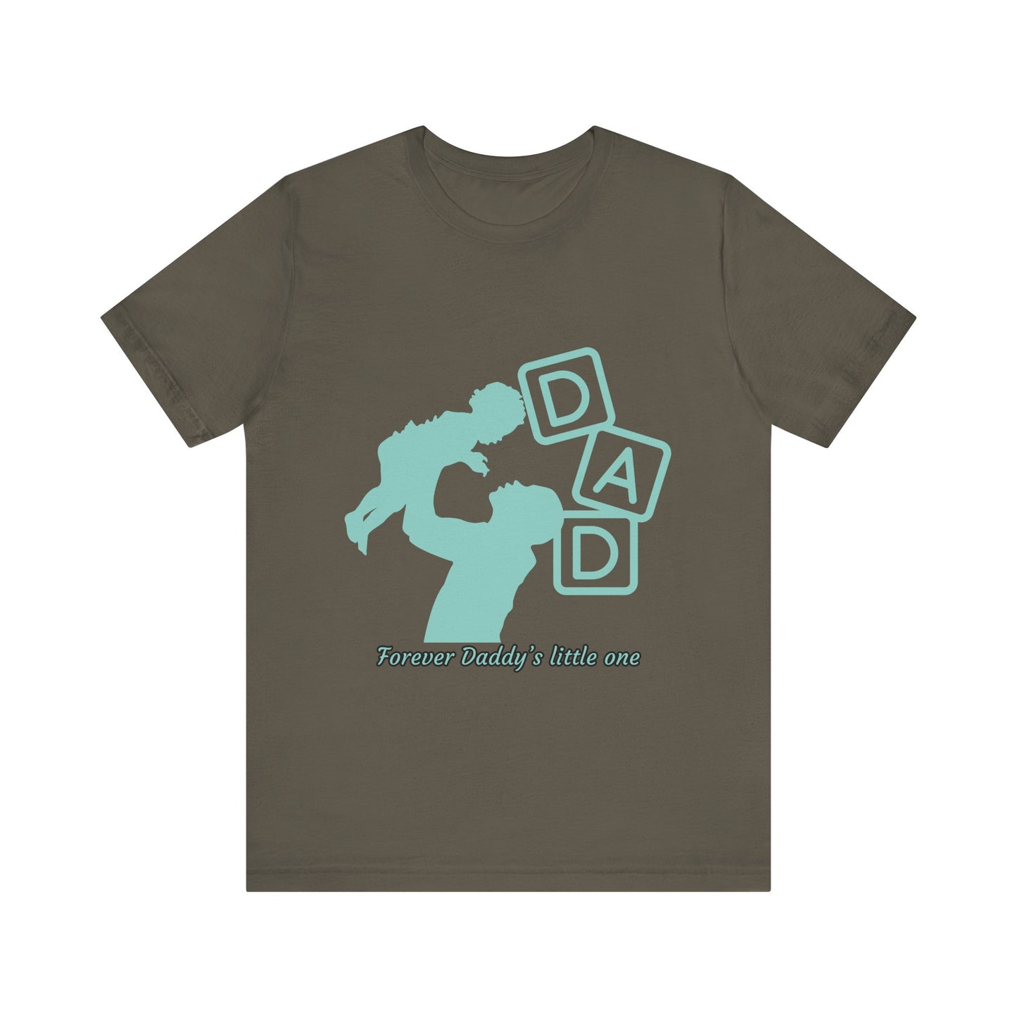 Dad and Child Love Tee, Father's Day Gift, Unisex Jersey T-Shirt, Family Bonding, Casual Wear, Forever Daddy's Little One