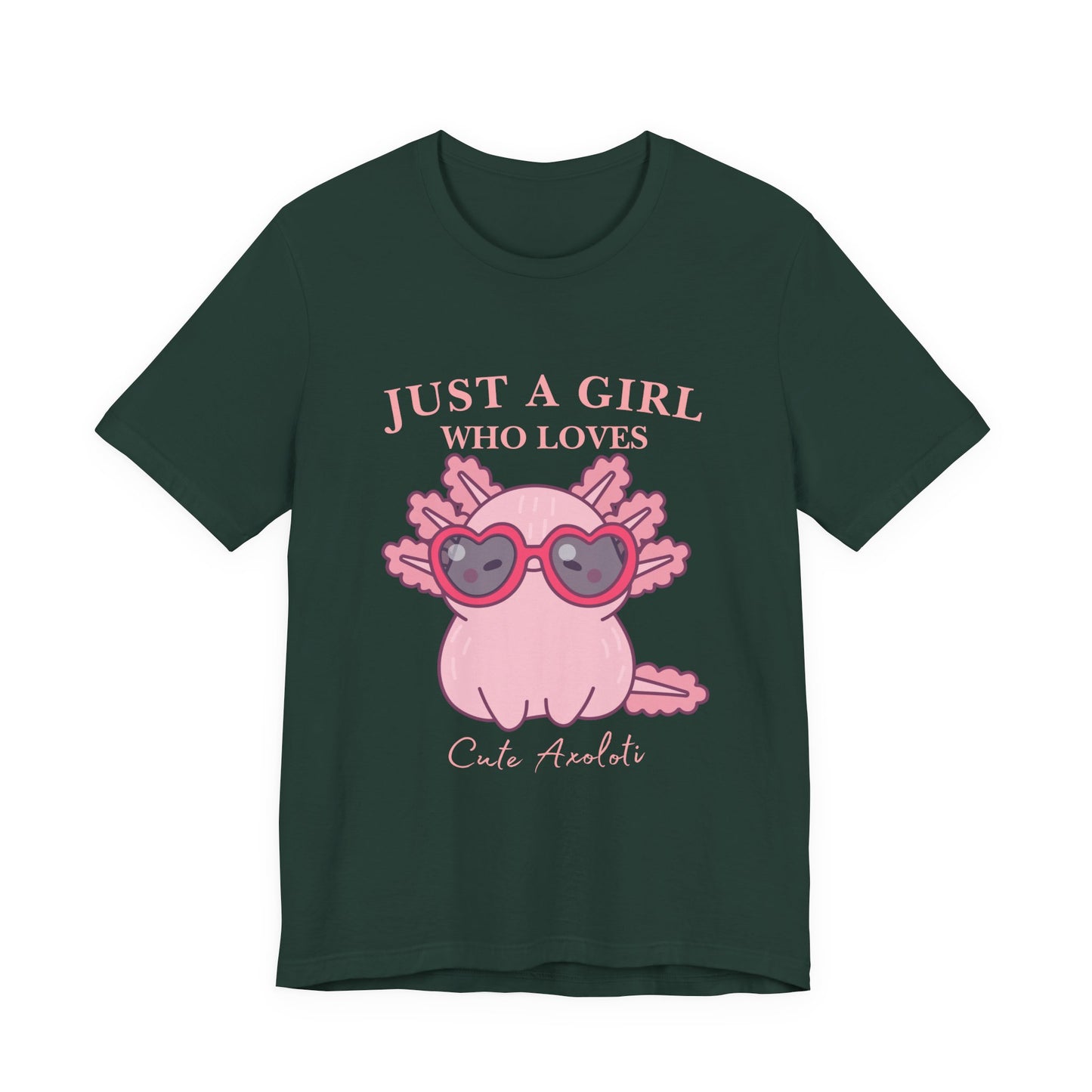 Cute Axolotl Tee for Girls, Just a Girl Who Loves, Unisex Jersey T-Shirt, Animal Lover Gift, Casual Summer Shirt, Adorable Graphic [...]