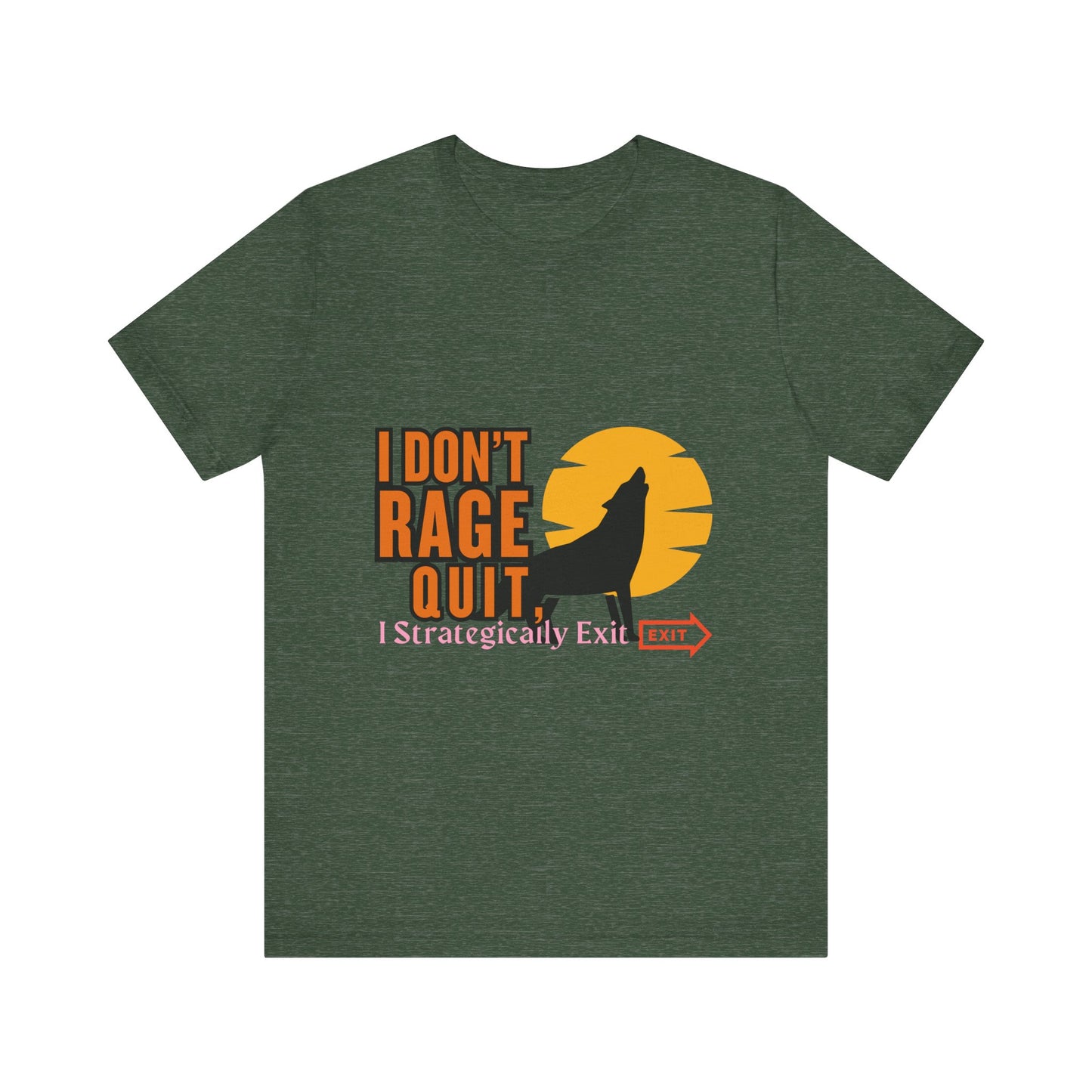 I Don't Rage Quit Unisex Tee, Gamer T-Shirt, Funny Graphic Tee, Casual Wear, Gift for Gamers