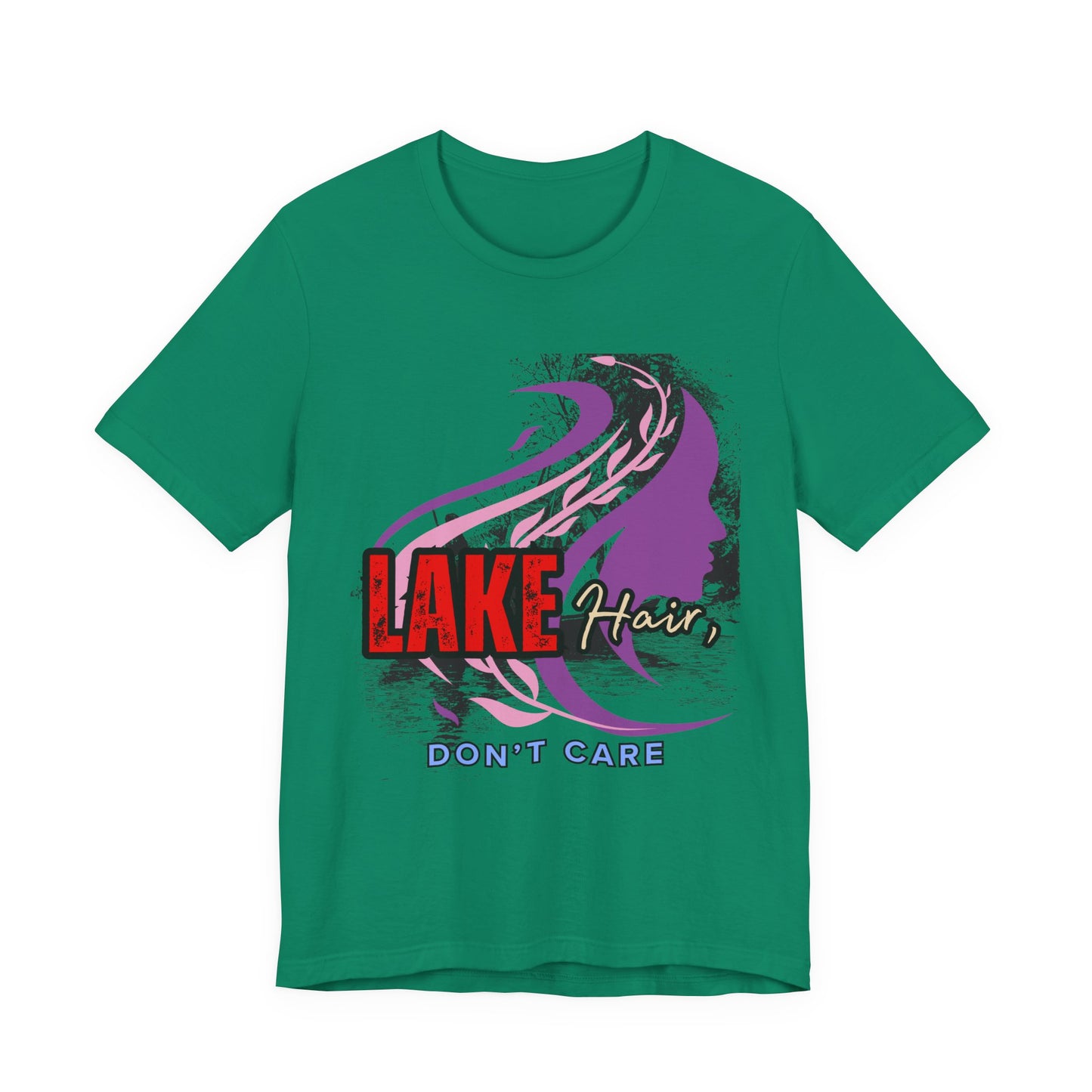 Lake Hair Don't Care Tee - Perfect for Summer Days, Lake Lovers, Beach Trips, Casual Wear, Vacation Tees, Gifts