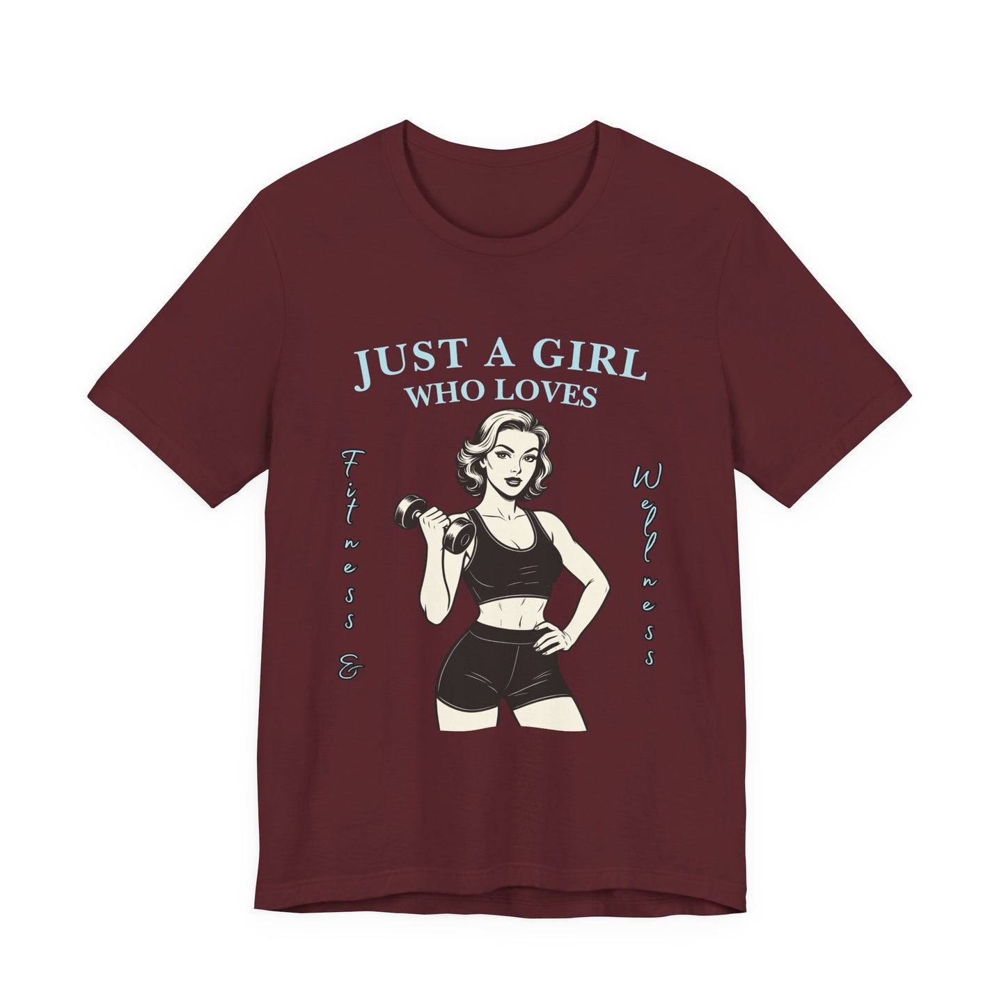 Fitness Lover's Unisex Tee - Perfect for Gym Buffs, Workout, Fitness Enthusiasts, Gift for Her, Casual Wear, Just A Girl Who Loves Fitness