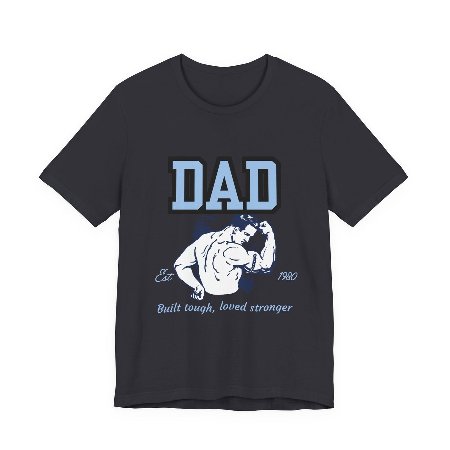 DAD Strong Unisex Jersey Tee, Father's Day Gift, Dad Humor Shirt, Comfortable Casual Top, Birthday Gift Tee, Everyday Wear