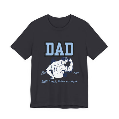 DAD Strong Unisex Jersey Tee, Father's Day Gift, Dad Humor Shirt, Comfortable Casual Top, Birthday Gift Tee, Everyday Wear