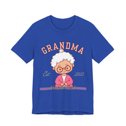 Vintage Grandma Unisex Tee - Perfect for Grandparents Day, Birthday Gift, Family Reunion Shirt, Cute Cartoon Design, Fun Casual Wear