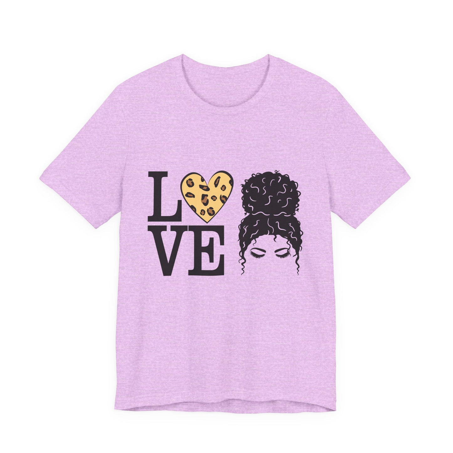 Love Print Girl Tee, Cute Gift for Dates, Casual Everyday Wear, Valentine's Day Top, Unique Fashion Statement for Ladies