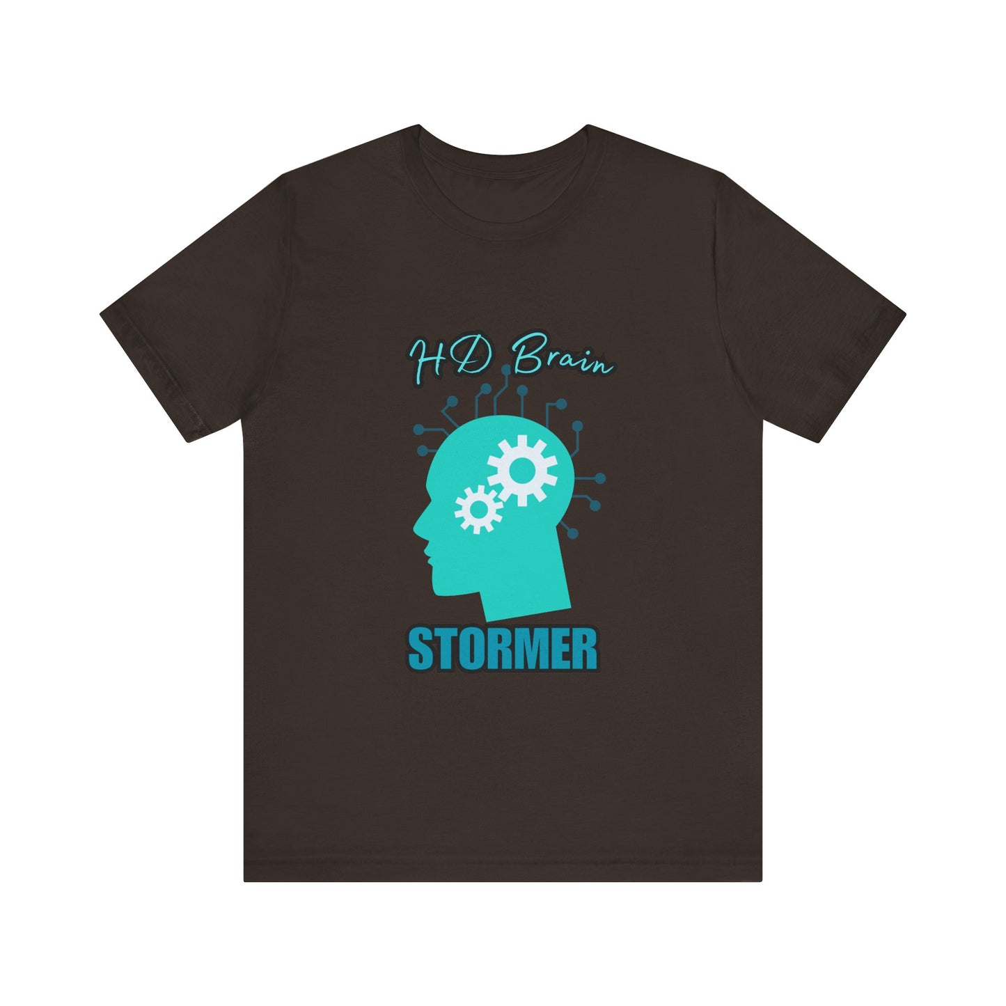 HD Brain Stormer Tee, Funny Unisex T-Shirt, Gift for Tech Lovers, Unique Geeky Apparel, Casual Brainstorming Shirt